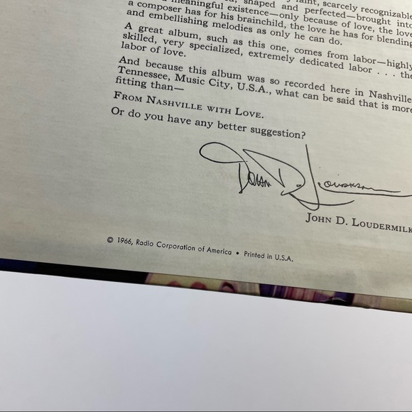 Chet Atkins From Nashville With Love Vinyl Music Record 1966 - Picture 6 of 6